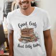 Vintage Fantasy Romance Lover Good Girls Read Dirty Books Men's V-Neck T-Shirt