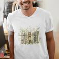 Vintage Floral Bookshelf I Have No Shelf Control Book Lovers Men's V-Neck T-Shirt Vintage Floral Bookshelf I Have No Shelf Control Book Lovers Men's V-Neck T-Shirt
