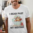 Vintage I Read Past My Bedtime Cute Sleeping Bear Book Lover Men's V-Neck T-Shirt Vintage I Read Past My Bedtime Cute Sleeping Bear Book Lover Men's V-Neck T-Shirt