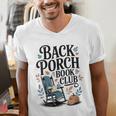 Vintage Reader Author Country Aesthetic Back Porch Book Club Men's V-Neck T-Shirt Vintage Reader Author Country Aesthetic Back Porch Book Club Men's V-Neck T-Shirt