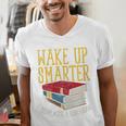 Wake Up Smarter Librarian Book Stack Premium Tri-Blend Men's V-Neck T-Shirt Wake Up Smarter Librarian Book Stack Premium Tri-Blend Men's V-Neck T-Shirt
