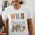 Wild About Reading Book Reader Book Nerd Book Reading Lover Premium Tri-Blend Men's V-Neck T-Shirt Wild About Reading Book Reader Book Nerd Book Reading Lover Premium Tri-Blend Men's V-Neck T-Shirt
