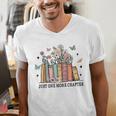 Wildflower Floral Book Just One More Chapter Men's V-Neck T-Shirt Wildflower Floral Book Just One More Chapter Men's V-Neck T-Shirt