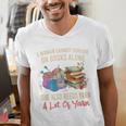 A Woman Cannot Survive On Books Alone She Needs Yarn Crochet Premium Tri-Blend Men's V-Neck T-Shirt A Woman Cannot Survive On Books Alone She Needs Yarn Crochet Premium Tri-Blend Men's V-Neck T-Shirt