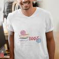 A Woman Cannot Survive On Books Alone She Also Needs Yarn Premium Men's V-Neck T-Shirt