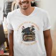 In A World Full Of Bookworms Be A Book Dragon Book Lover Men's V-Neck T-Shirt