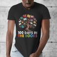 100 Days In The Books Reading Teachers Librarians School Men's V-Neck T-Shirt