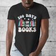 100 Days In The Books School Reading Celebration Men's V-Neck T-Shirt 100 Days In The Books School Reading Celebration Men's V-Neck T-Shirt