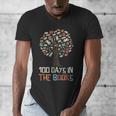 100 Days In The Books Tree Reading Teacher Student 100th Day Men's V-Neck T-Shirt
