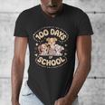 100 Days Of School Cute Puppies And Books Men's V-Neck T-Shirt 100 Days Of School Cute Puppies And Books Men's V-Neck T-Shirt
