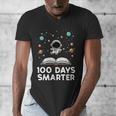 100 Days Smarter Astronaut Book 100th Day Girls Kids Women Men's V-Neck T-Shirt 100 Days Smarter Astronaut Book 100th Day Girls Kids Women Men's V-Neck T-Shirt