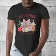 100th Day Of School Teachers 100 Days Of Coffee Chaos Books Men's V-Neck T-Shirt
