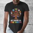 67 Days In The Books Reading Teacher 67th Day Of School Kids Men's V-Neck T-Shirt 67 Days In The Books Reading Teacher 67th Day Of School Kids Men's V-Neck T-Shirt