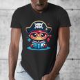 Adorable Book Lover Pirate With Reading Glasses Cute Men's V-Neck T-Shirt