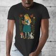 Alice In Wonderland Book Lover Lewis Carroll Rabbit Men's V-Neck T-Shirt