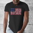 America US Flag Books Library Reading For Book Lover Reader Men's V-Neck T-Shirt