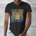 Animals Read Reading Book Library First Day Of School Kids Men's V-Neck T-Shirt
