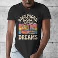 Backpacks Books And Big Dreams Cute Back To School Men's V-Neck T-Shirt