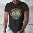 Im With The Banned Book Readers Retro Librarians Teachers Men's V-Neck T-Shirt