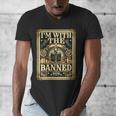 Banned Books Librarian Book Readers I m With The Banned Men's V-Neck T-Shirt