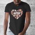Big Book And Fall Heart Men's V-Neck T-Shirt