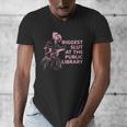 Biggest Slut At The Public Library Reading Book Club Men's V-Neck T-Shirt