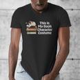 This Is My Book Character Costume Cat Men Women Kids Reading Men's V-Neck T-Shirt