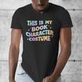 This Is My Book Character Costume Book Lover Groovy Men's V-Neck T-Shirt This Is My Book Character Costume Book Lover Groovy Men's V-Neck T-Shirt