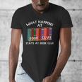 Book Club Read Reading Librarian Men Women Kids Men's V-Neck T-Shirt