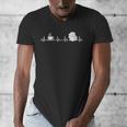 Book And Coffee Heartbeat Books Lovers Men's V-Neck T-Shirt