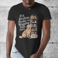 Book And Dog Lover Bookworm Reader Book Lover Men's V-Neck T-Shirt