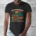 Book Dragon Christmas Reading For Fantasy Lovers Men's V-Neck T-Shirt