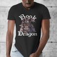 Book Dragon Book Lover Bookworm Book Reader Librarian Men's V-Neck T-Shirt
