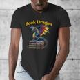 Book Dragon Mark Minson's Books Men's V-Neck T-Shirt