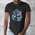 Book Dragon Reading Lover Men's V-Neck T-Shirt