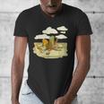 Book Frog Toad Vintage Book Frog Book Frog Reading Book Men's V-Neck T-Shirt