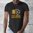 Book Love Scene The Book Was Better Bookworm Vibes Men's V-Neck T-Shirt Book Love Scene The Book Was Better Bookworm Vibes Men's V-Neck T-Shirt