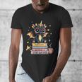 Book Lover Chibi Dragon With Big Red Glasses Bookworm Men's V-Neck T-Shirt