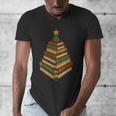 Book Lover Christmas Graphic For Librarians Men's V-Neck T-Shirt