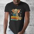 Book Lover Elephant Reading Books Library Read Books Be Kind Men's V-Neck T-Shirt