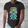 Book Lover Frankenstein's Monster With Reading Glasses Men's V-Neck T-Shirt Book Lover Frankenstein's Monster With Reading Glasses Men's V-Neck T-Shirt