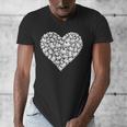 Book Lover Heart Shape Reading Librarian Library Teacher Men's V-Neck T-Shirt Book Lover Heart Shape Reading Librarian Library Teacher Men's V-Neck T-Shirt