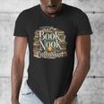 Book Nook Enthusiast Cozy Library Reader Collector Men's V-Neck T-Shirt