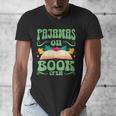 Book And Pajama Pajamas On Book Open Men's V-Neck T-Shirt Book And Pajama Pajamas On Book Open Men's V-Neck T-Shirt