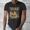 Book And Pajama This Is My Reading Pajama Bedtime Reading Men's V-Neck T-Shirt Book And Pajama This Is My Reading Pajama Bedtime Reading Men's V-Neck T-Shirt