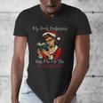 My Book Preference Has Me On The Naughty List Christmas Xmas Men's V-Neck T-Shirt