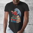 Book Reading Book Reader Manatees Sea Animal Sea Cow Manatee Men's V-Neck T-Shirt Book Reading Book Reader Manatees Sea Animal Sea Cow Manatee Men's V-Neck T-Shirt