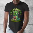 Book A Saurus Bookasaurus Dinosaur Book Girls Boys Toddler Men's V-Neck T-Shirt