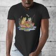 Book Shirt Frog Toad Fishing Vintage Book Frog Men's V-Neck T-Shirt Book Shirt Frog Toad Fishing Vintage Book Frog Men's V-Neck T-Shirt