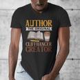 Book Writer Cliffhanger Creator Author Book Writing Novelist Men's V-Neck T-Shirt Book Writer Cliffhanger Creator Author Book Writing Novelist Men's V-Neck T-Shirt